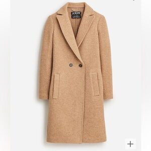 Jcrew Italian Booked Wool Coat - Camel Size 4